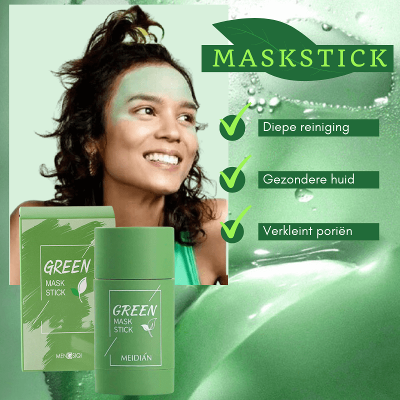 GREEN MASKSTICK™ - REINIGEND GROENE THEE GEZICHTSMASKER STICK